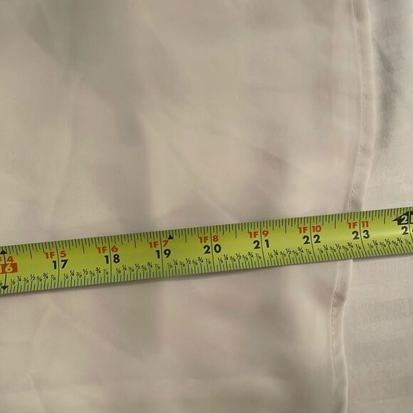 Express White Sheer Deep V Neck Blouse Womens Size Extra Small Maroon - Picture 8 of 10